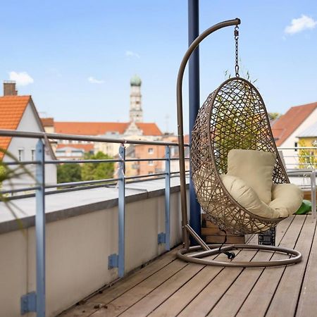 Arbio I Premium Penthouse Apartment Augsburg Luaran gambar
