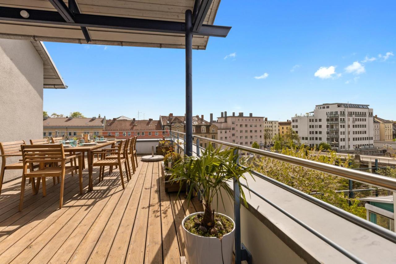 Arbio I Premium Penthouse Apartment Augsburg Luaran gambar