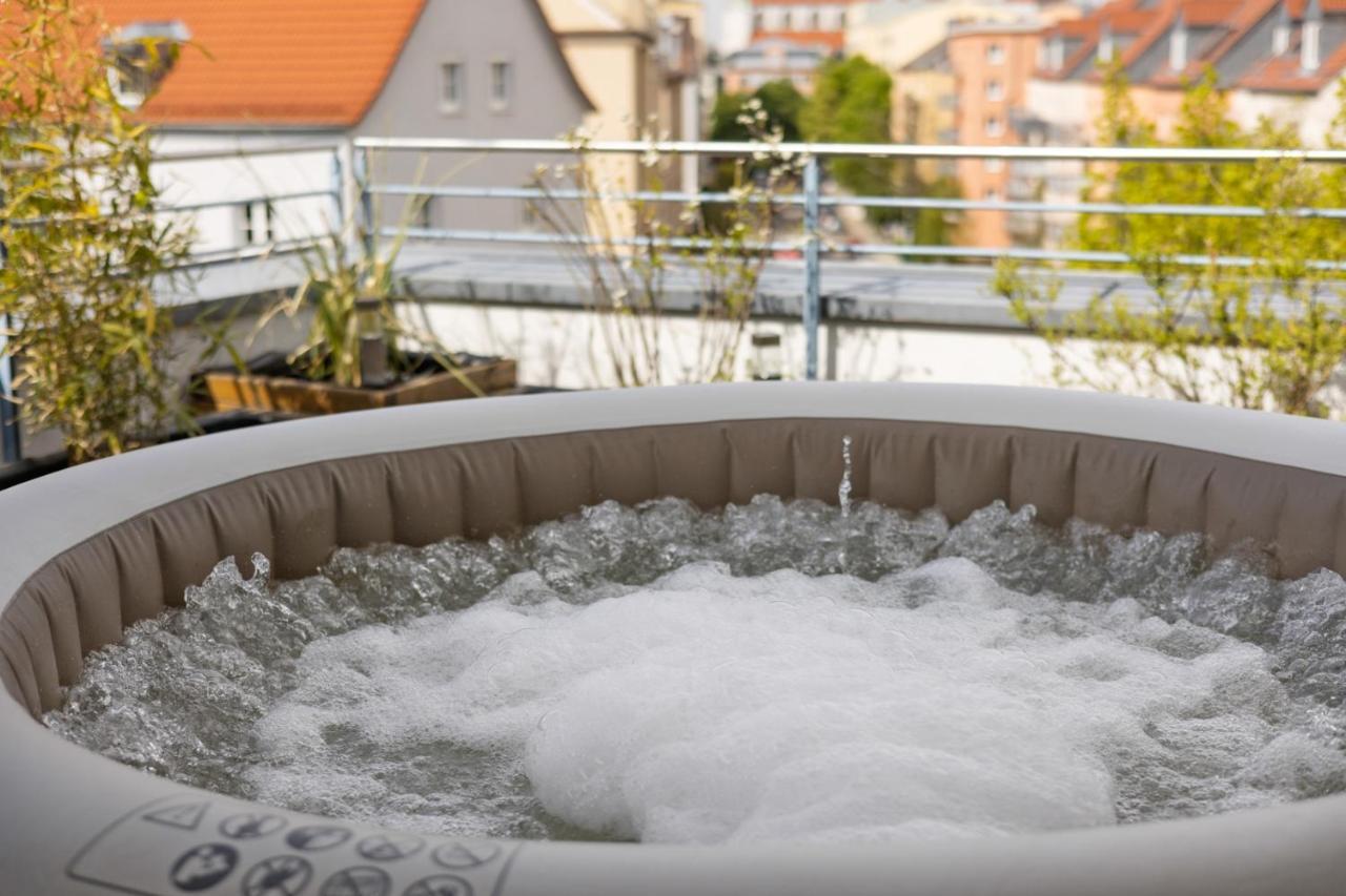 Arbio I Premium Penthouse Apartment Augsburg Luaran gambar