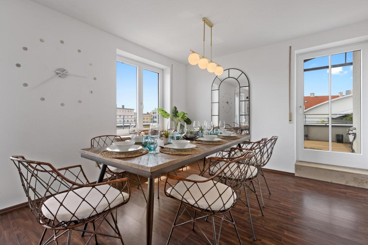 Arbio I Premium Penthouse Apartment Augsburg Luaran gambar