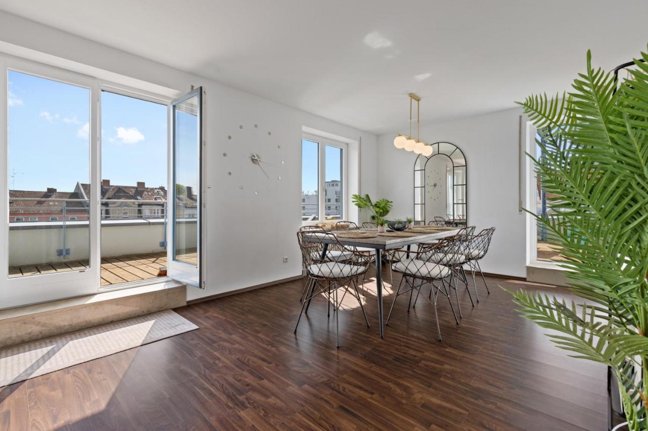 Arbio I Premium Penthouse Apartment Augsburg Luaran gambar