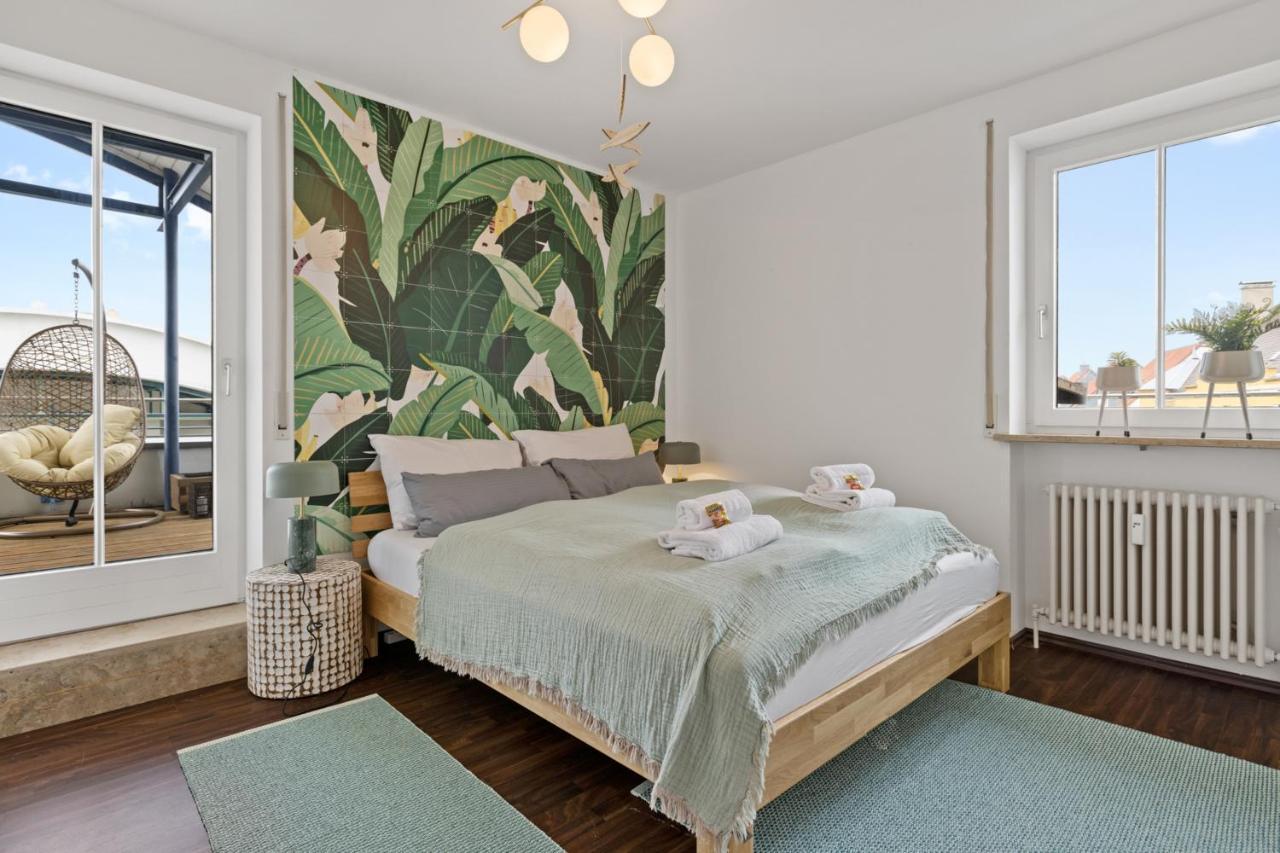 Arbio I Premium Penthouse Apartment Augsburg Luaran gambar
