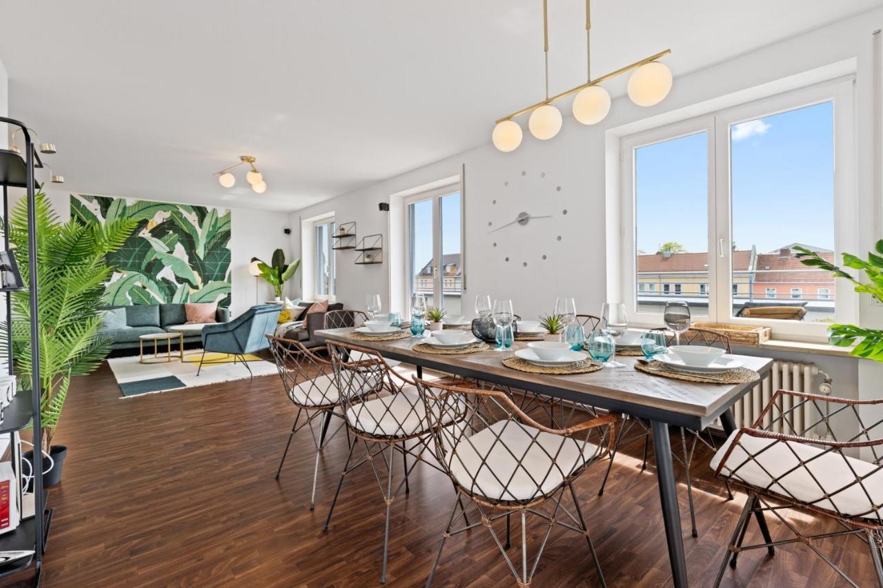 Arbio I Premium Penthouse Apartment Augsburg Luaran gambar