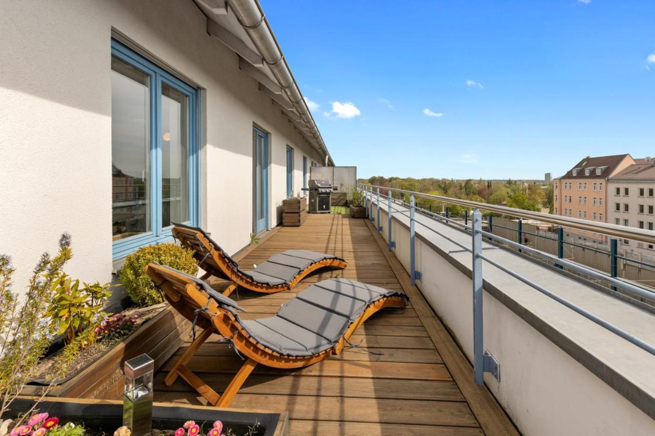 Arbio I Premium Penthouse Apartment Augsburg Luaran gambar